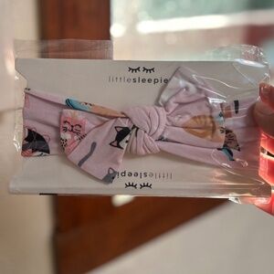 Little Sleepies Cat Bow New